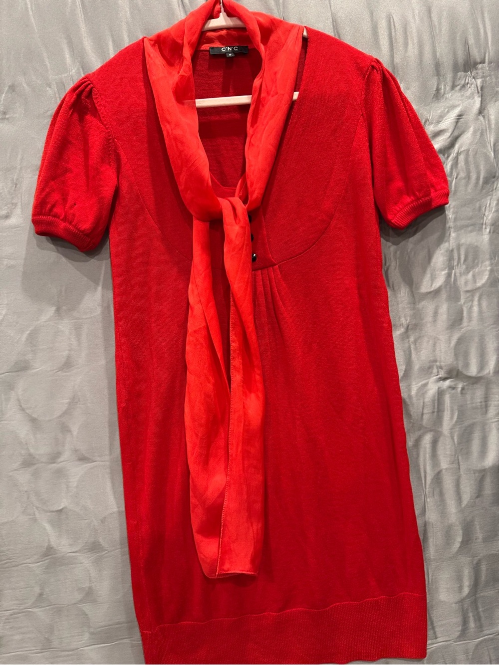 CNC Costume National Bright Red Knit Top